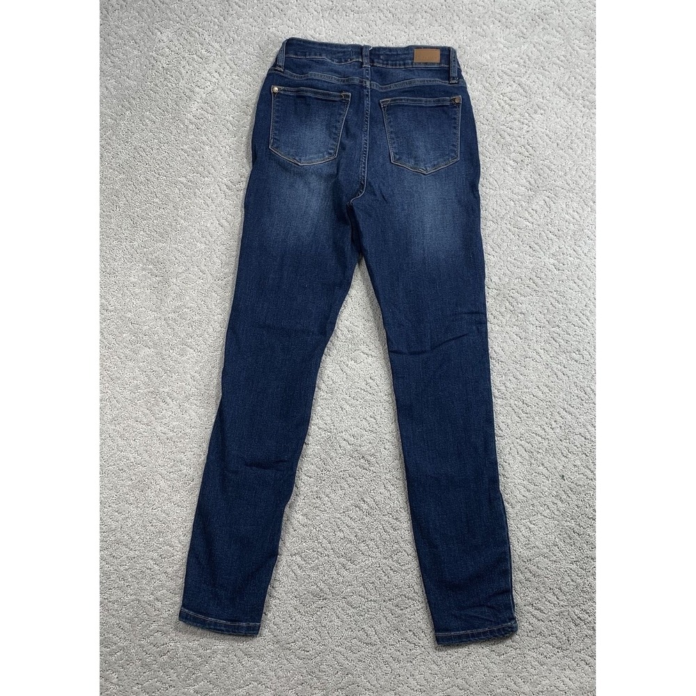 Judy Blue Womens 3 26 Mid Rise Skinny Jeans Dark Wash Stretch Denim - Picture 2 of 8